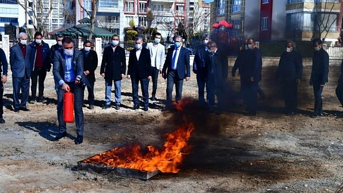 Yeşilyurt'ta yangın ve ilk yardım eğitimi