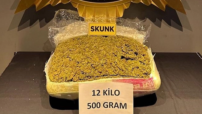 Yolcu Otobüsünde 12,5 Kilo Skunk Ele Geçirildi