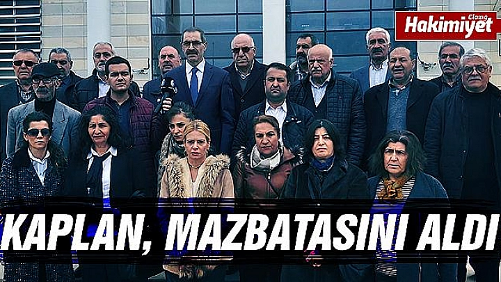  ZEKİ KAPLAN MAZBATASINI ALDI