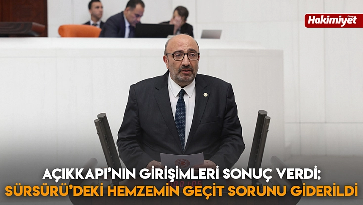Açıkkapı’nın girişimleri sonuç verdi: Sürsürü’deki hemzemin geçit sorunu giderildi