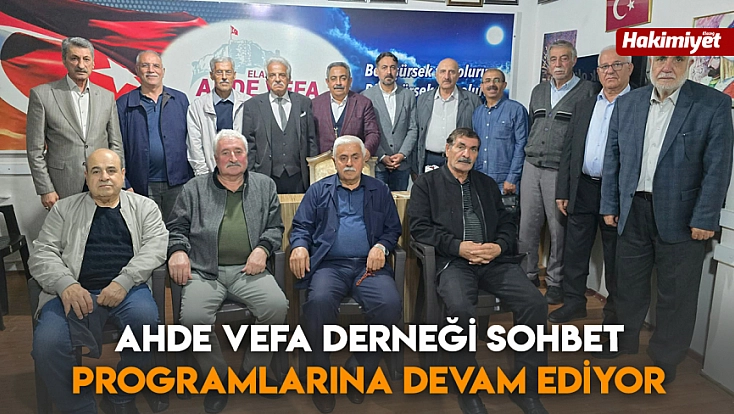 Ahde vefa derneği sohbet programlarına devam ediyor