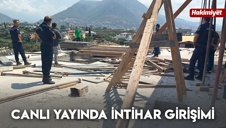 Canlı yayında intihar girişimi