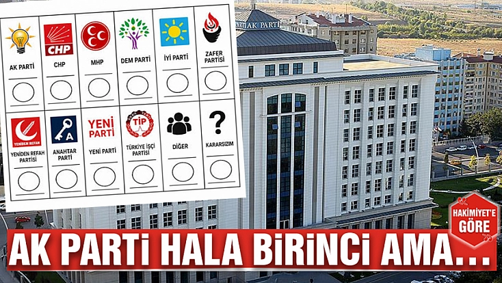 Ak Parti Hala Birinci Ama…