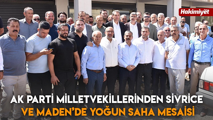 AK Parti Milletvekillerinden Sivrice ve Maden’de Yoğun Saha Mesaisi