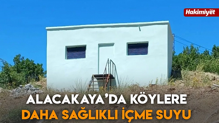 Alacakaya’da köylere daha sağlıklı içme suyu