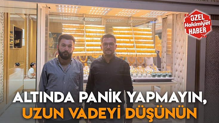 Altında panik yapmayın, uzun vadeyi düşünün