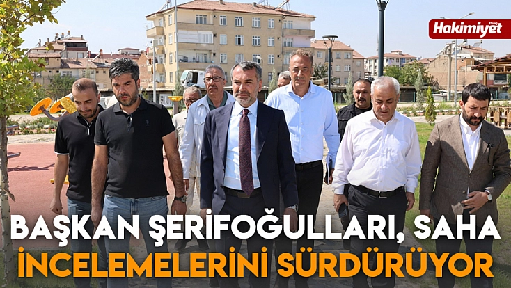 Başkan Şerifoğulları, saha incelemelerini sürdürüyor