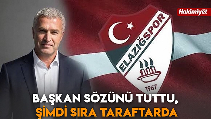 Başkan Sözünü Tuttu, Şimdi Sıra Taraftarda