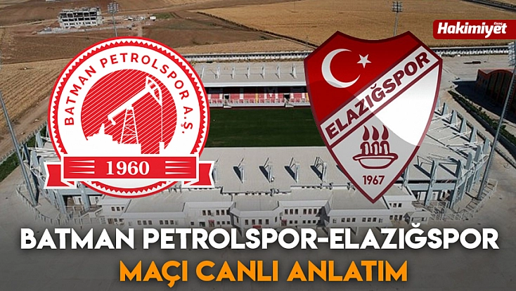 Batman petrolspor-Elazığspor maçı canlı anlatım