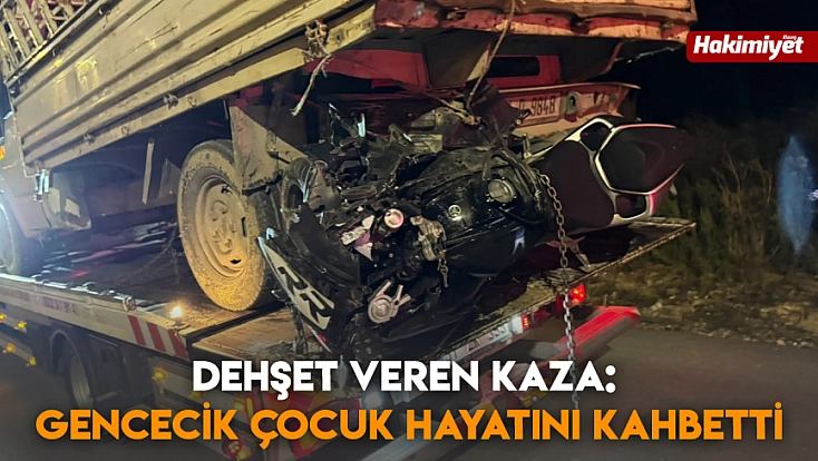 Dehşet veren kaza: gencecik çocuk hayatını kahbetti
