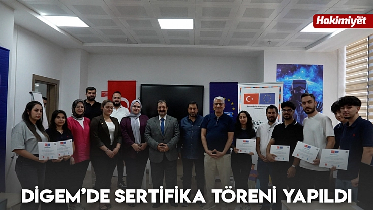 DİGEM’de sertifika töreni yapıldı