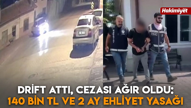 Konya'da atılan driftin cezası ağır oldu: Rekor ceza yazıldı