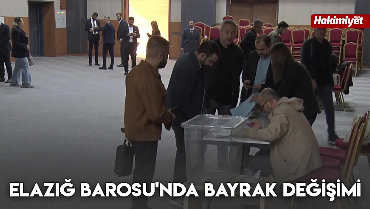 Elazığ Barosu'nda bayrak değişimi