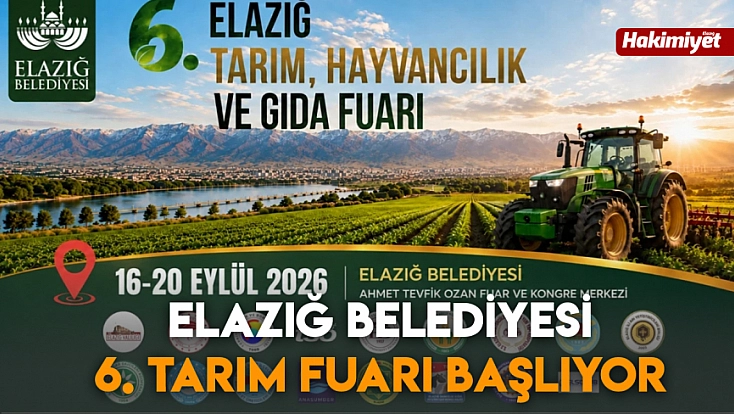 Elazığ Belediyesi 6. Tarım Fuarı başlıyor