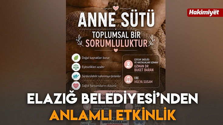 Elazığ Belediyesi’nden anlamlı etkinlik