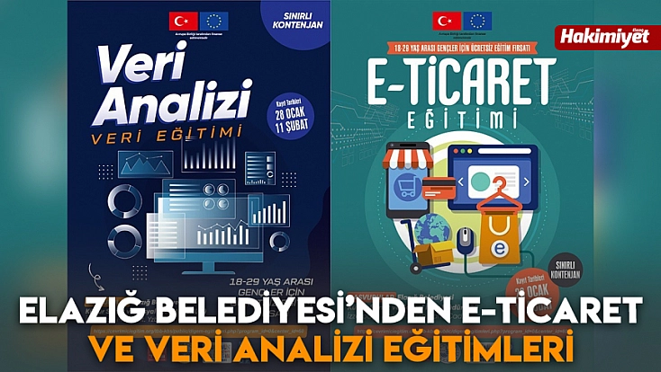 Elazığ Belediyesi’nden E-Ticaret ve Veri Analizi Eğitimleri