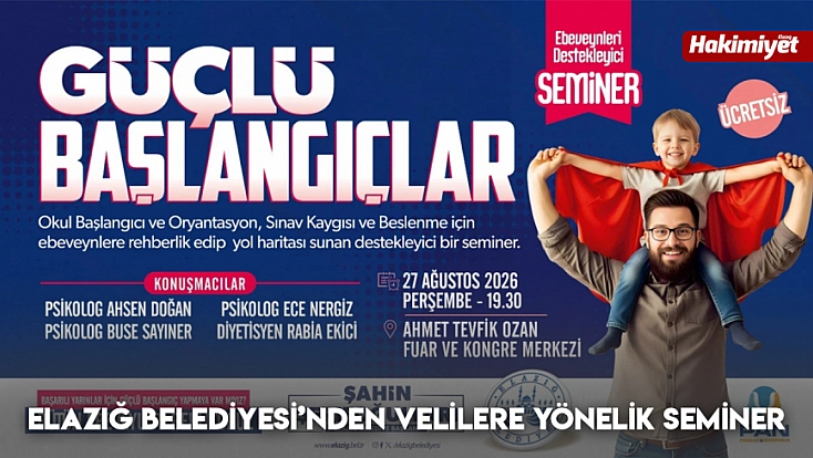 Elazığ Belediyesi’nden velilere yönelik seminer