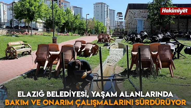 Elazığ Belediyesi, yaşam alanlarında bakım ve onarım çalışmalarını sürdürüyor