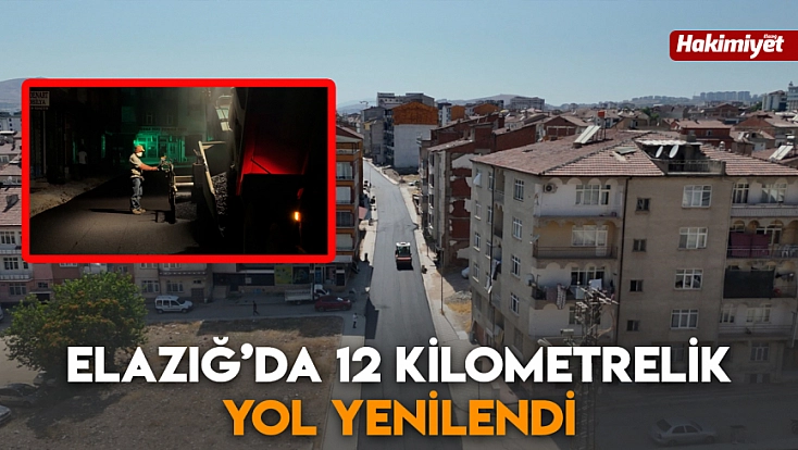 Elazığ’da 12 kilometrelik yol yenilendi
