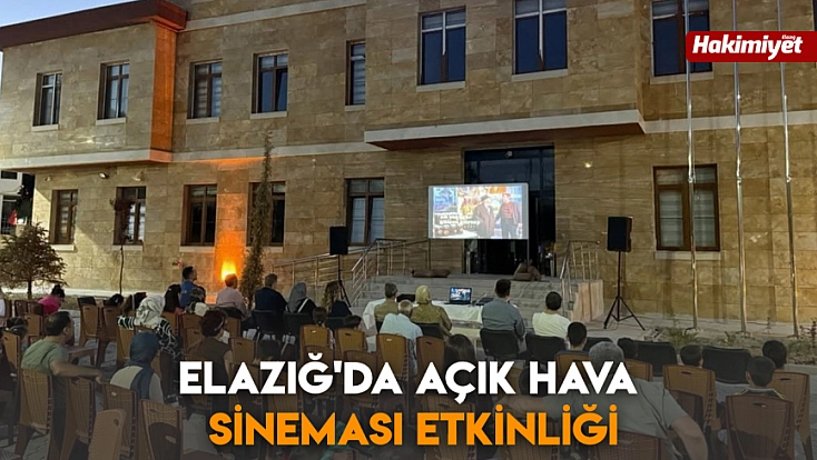 Elazığ'da açık hava sineması etkinliği