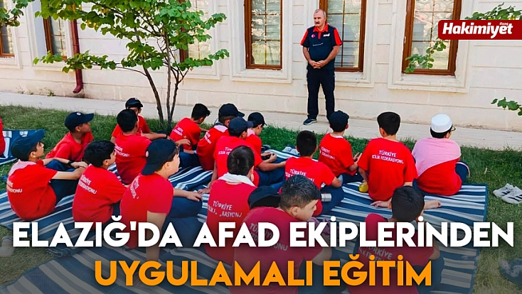 Elazığ'da AFAD ekiplerinden uygulamalı eğitim