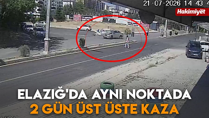 Elazığ'da aynı noktada 2 gün üst üste kaza
