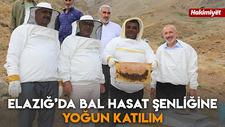 Elazığ’da bal hasat şenliğine yoğun katılım