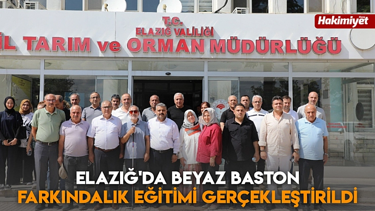 Elazığ'da beyaz baston farkındalık eğitimi gerçekleştirildi
