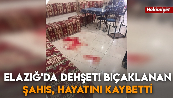 Dehşet anları! Bıçaklanan şahıs, hayatını kaybetti