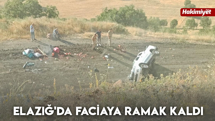 Elazığ'da faciaya ramak kaldı