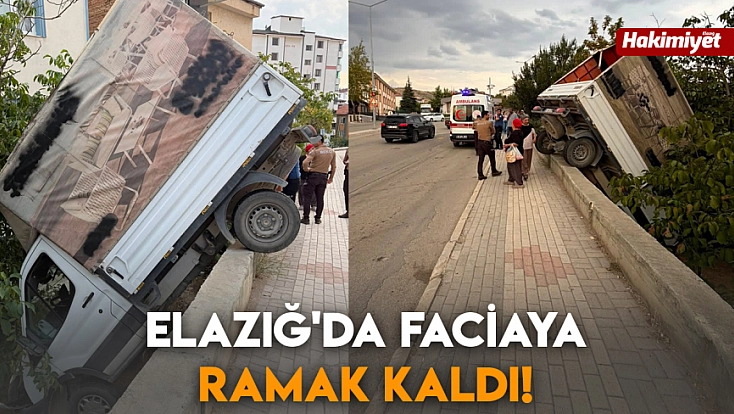 Elazığ'da faciaya ramak kaldı!