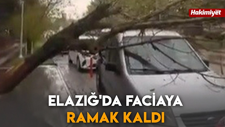 Elazığ'da faciaya ramak kaldı