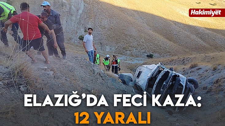 Elazığ'da feci kaza: 12 Yaralı