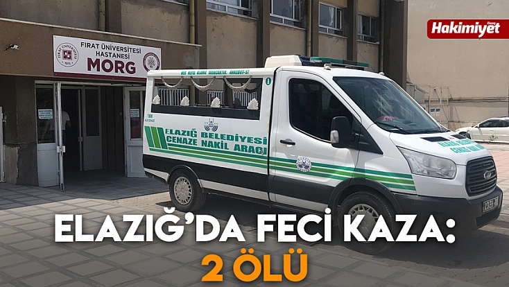 Elazığ’da feci kaza: 2 ölü