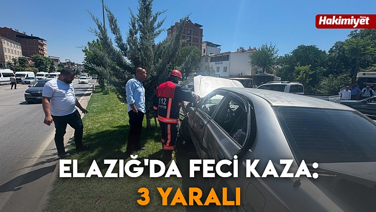 Elazığ'da feci kaza: 3 yaralı