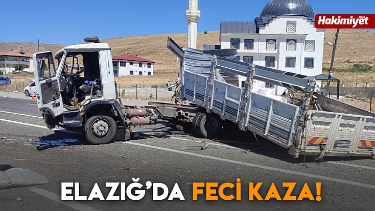 Elazığ'da feci kaza!