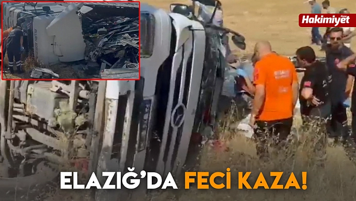 Elazığ'da feci kaza!