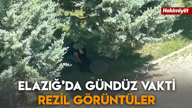 Elazığ’da gündüz vakti rezil görüntüler