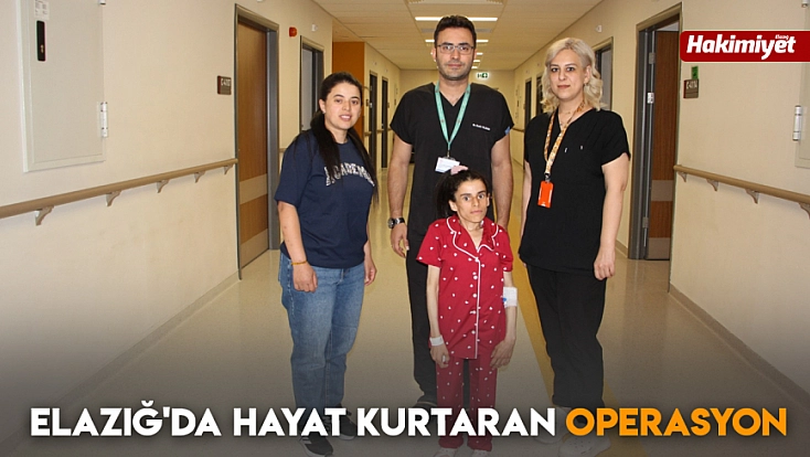 Elazığ'da hayat kurtaran operasyon