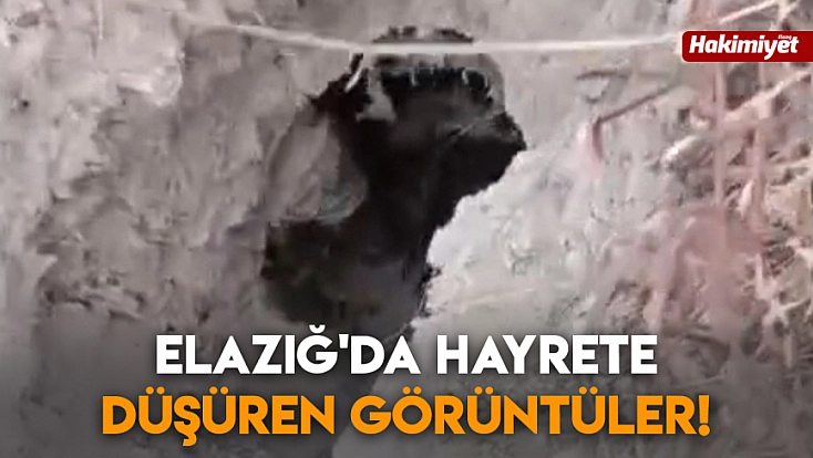Elazığ'da hayrete düşüren görüntüler!