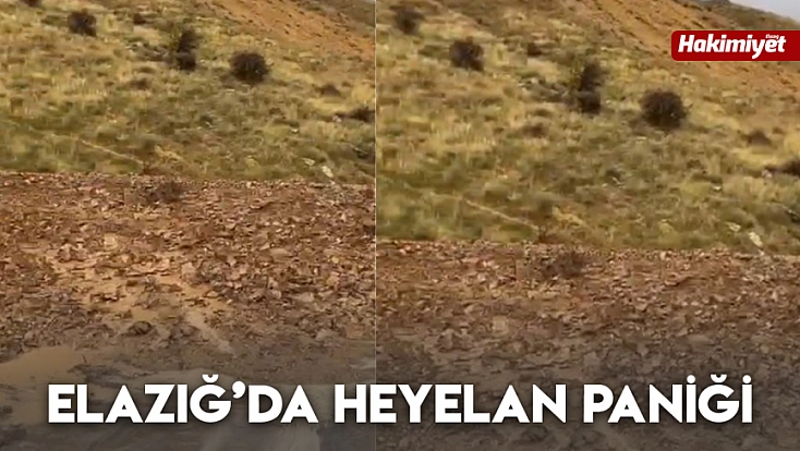 Elazığ’da heyelan paniği