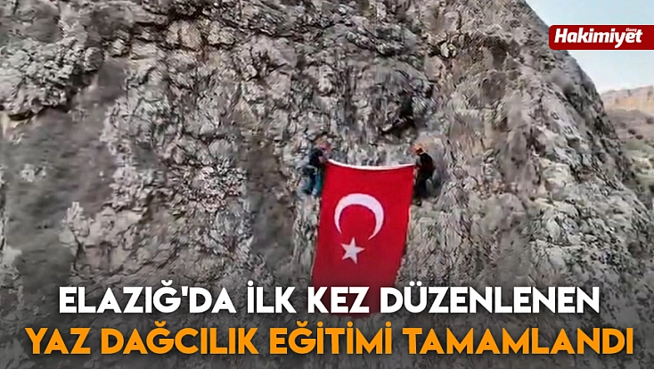 Elazığ'da ilk kez düzenlenen yaz dağcılık eğitimi tamamlandı
