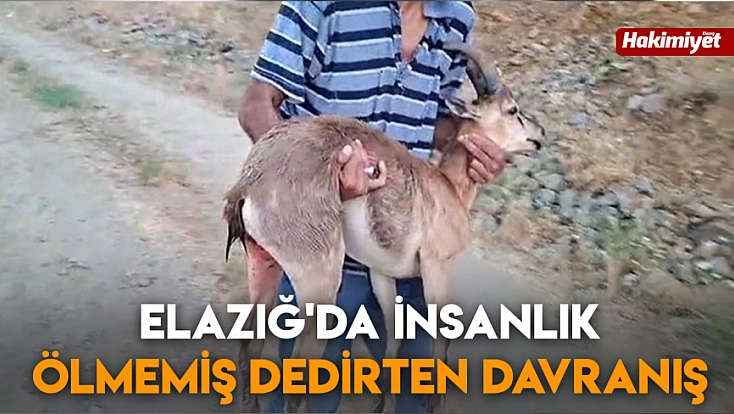 Elazığ'da insanlık ölmemiş dedirten davranış
