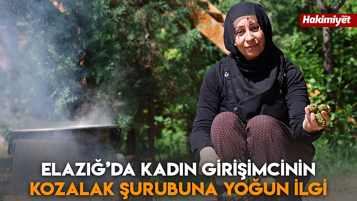 Elazığ’da kadın girişimcinin kozalak şurubuna yoğun ilgi