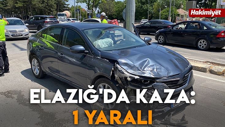 Elazığ'da kaza: 1 Yaralı