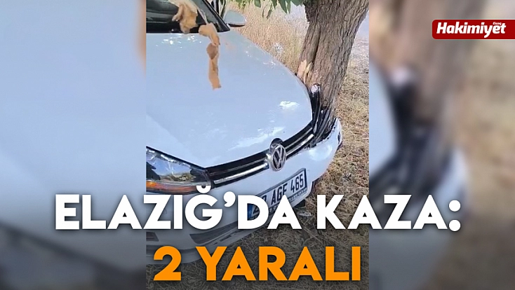 Elazığ’da kaza: 2 Yaralı