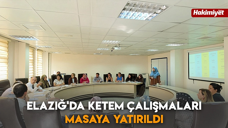 Elazığ'da KETEM çalışmaları masaya yatırıldı