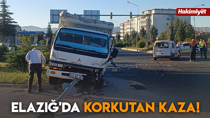 Elazığ'da korkutan kaza!
