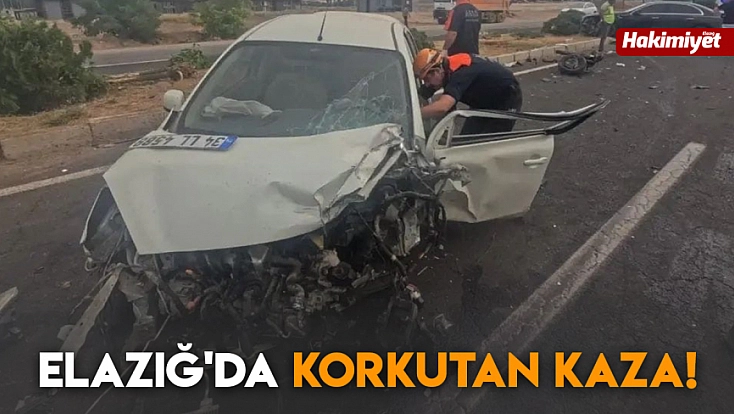 Elazığ'da korkutan kaza!