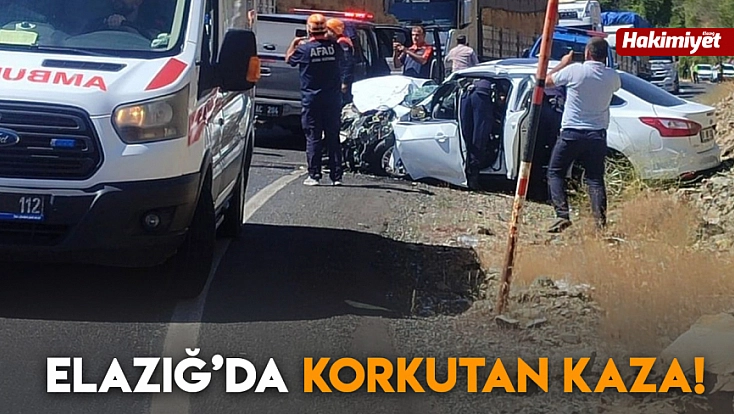 Elazığ'da korkutan kaza!